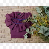 童装紫罗兰外套连衣裙-马萨拉