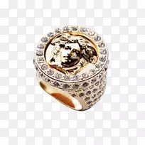 范思哲时尚珠宝订婚戒指-结婚戒指