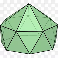 多面体实体几何截短二十面体三角形柏拉图形立体金字塔