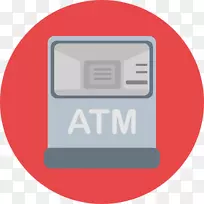 自动柜员机计算机图标货币业务自动取款机