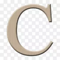圆角符号字体.字母c