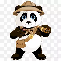 大熊猫版税-免费剪贴画-熊猫