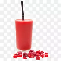 冰沙草莓汁健康奶昔石榴汁-冰沙