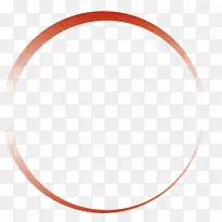 圆线椭圆角-红圆