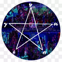 五角星魔法圆符号-撒旦