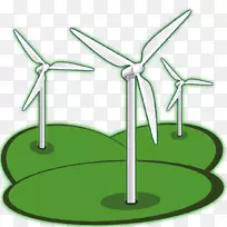 风力发电机，可再生能源，可再生资源，风能