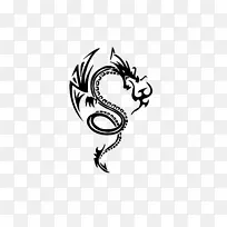 威尔士龙艺术符号-纹身