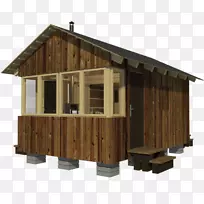 平房平面图原木木屋平面图-小木屋