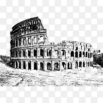 罗马历史中心画地标-竞技场