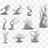 画树木本植物-沼泽