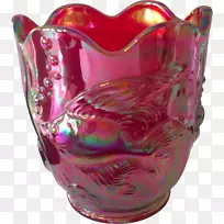 玻璃花瓶洋红餐具紫色花瓶