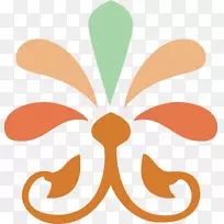 印度符号对称图案-象母题