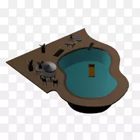 游泳池计算机辅助设计AutoCAD 3D计算机图形Autodesk 3ds max-游泳池
