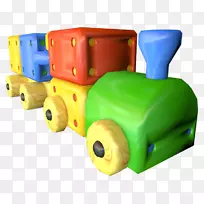 玩具块塑料玩具火车