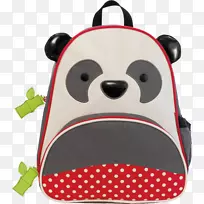 背包袋皮亚熊猫尿布动物园-背包