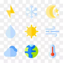 电脑图标天气平面设计剪辑艺术天气