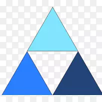 三角蓝色顶点-三角网