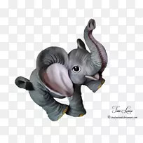 印度象雕像-可爱的大象