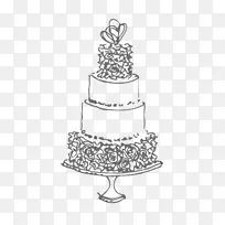 婚庆蛋糕烘焙艺术画-婚礼蛋糕