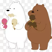 冰淇淋宝宝北极熊大熊猫-熊