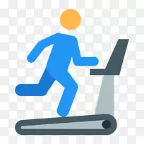 跑步机，椭圆运动鞋，电脑图标，体育图标，健康和健身跑步者