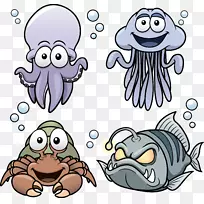绘画剪贴画-海洋动物