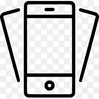iphone手持设备，电脑图标，剪贴画，手机版