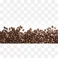 冰咖啡浓缩咖啡豆PNG透明图像