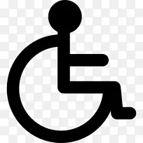 轮椅残疾国际无障碍标志-轮椅