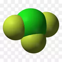 三氟化氯t形分子几何化学卤素
