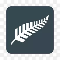 新西兰计算机图标银蕨类植物
