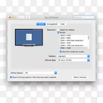MacBookpro电脑监控苹果视网膜显示器