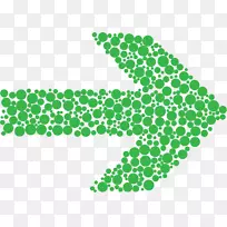绿色箭头电脑图标剪贴画绿色圆圈
