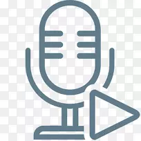 电脑图标麦克风录音播放器