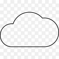 计算机图标符号云阴-多云