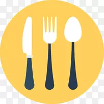 昆达普尔饭店餐厅咖啡厅-勺子和叉子