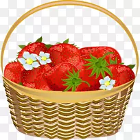 草莓篮水果绘图夹艺术.水果篮