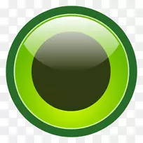 圆椭圆-绿色圆