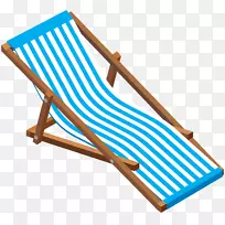 凯斯长椅Eames躺椅剪贴画-沙滩