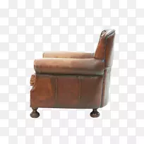 俱乐部椅家具皮革旧沙发