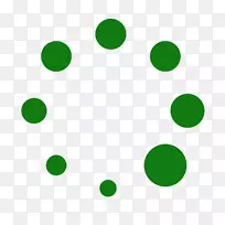 圆面积点-绿色圆