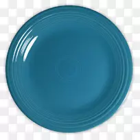餐具盘板绿松石钴蓝孔雀