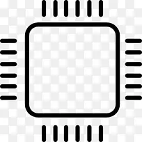 计算机图标集成电路芯片中央处理单元芯片