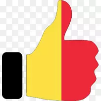 拇指信号比利时剪贴画