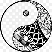 阴阳着色书我正画阴阳