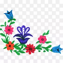 切花设计剪贴画-五彩缤纷