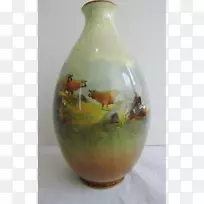 陶器郁金香花瓶陶瓷英格兰手绘