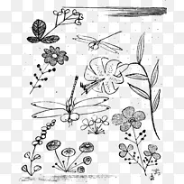 线画剪贴画-龙飞