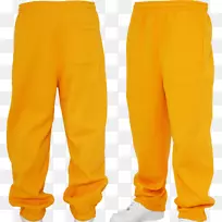 运动服运动裤运动短裤橙色裤