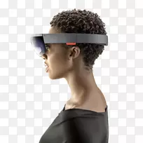 微软全息增强现实混合现实头装显示全息图